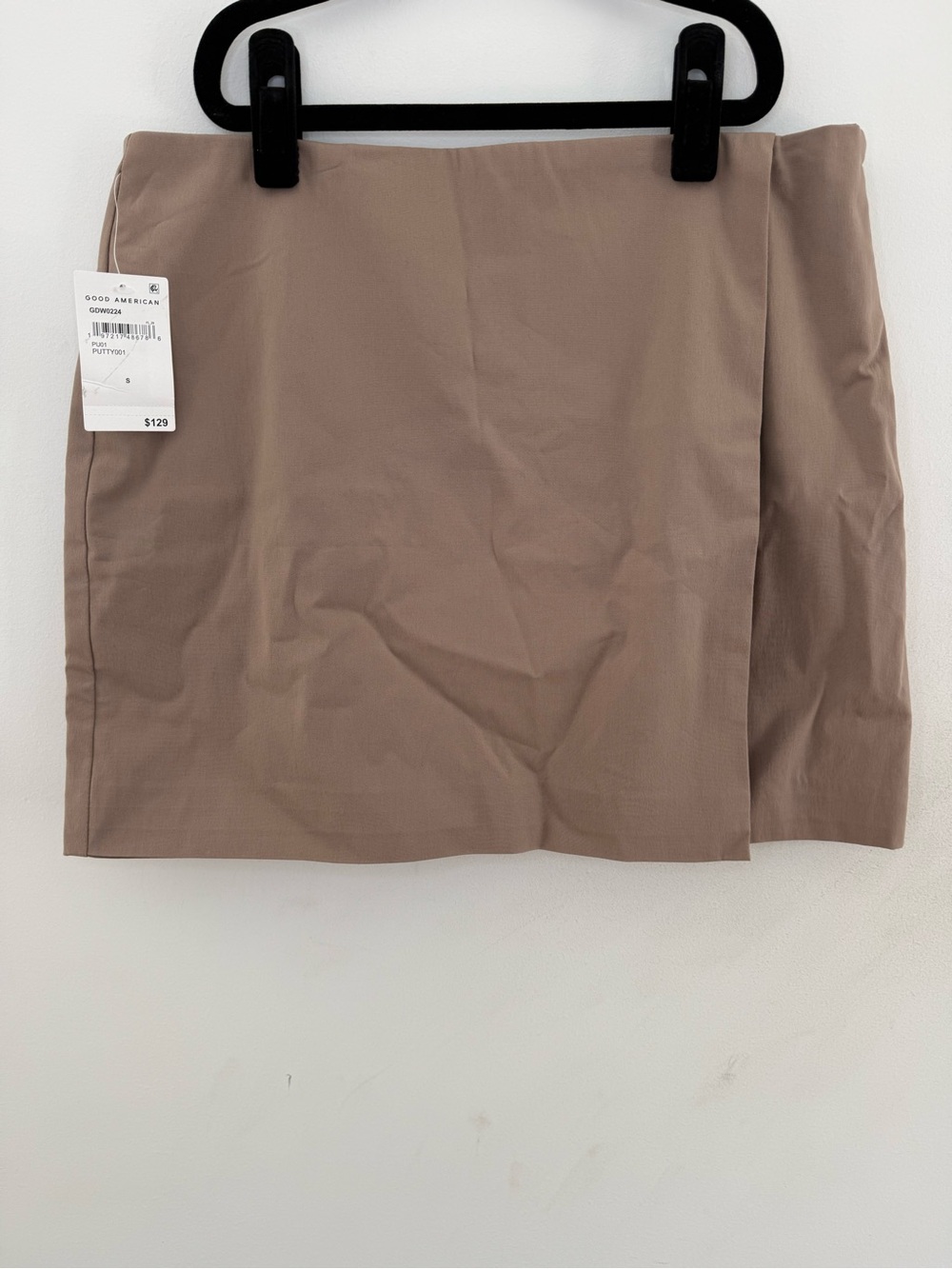 Good American Putty Wrap Mini Skirt – Size S
